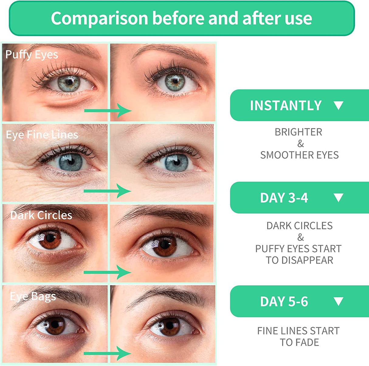 Máscara de ojos de aloe vera BREYLEE de materiales puros