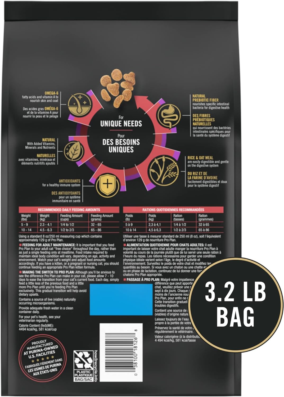 Alimento para gatos con piel y estomago sensible