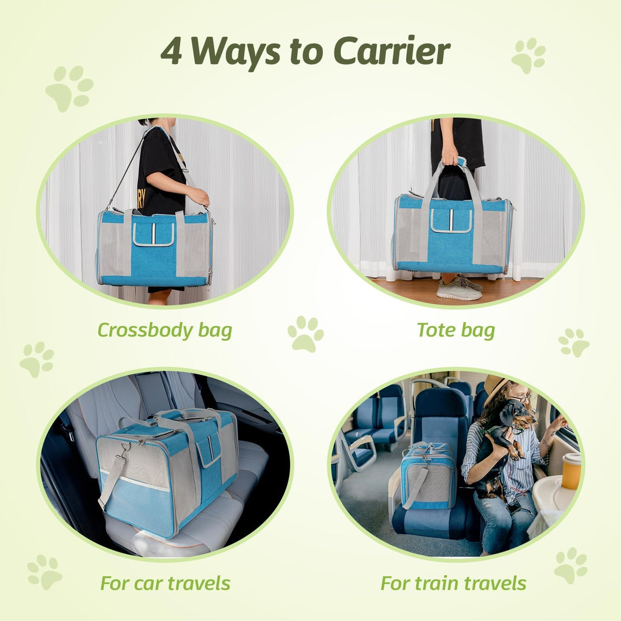 Transportadora para Gatos Sedioso, Ventilada, 2 Gatos, 38lbs