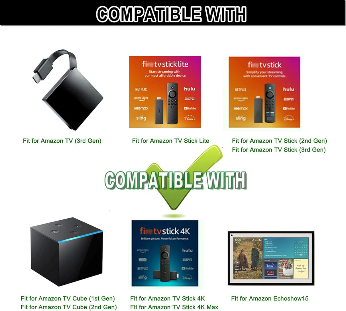 Control Remoto Beyution L5B83G para Amazon Fire TV y Echo Show