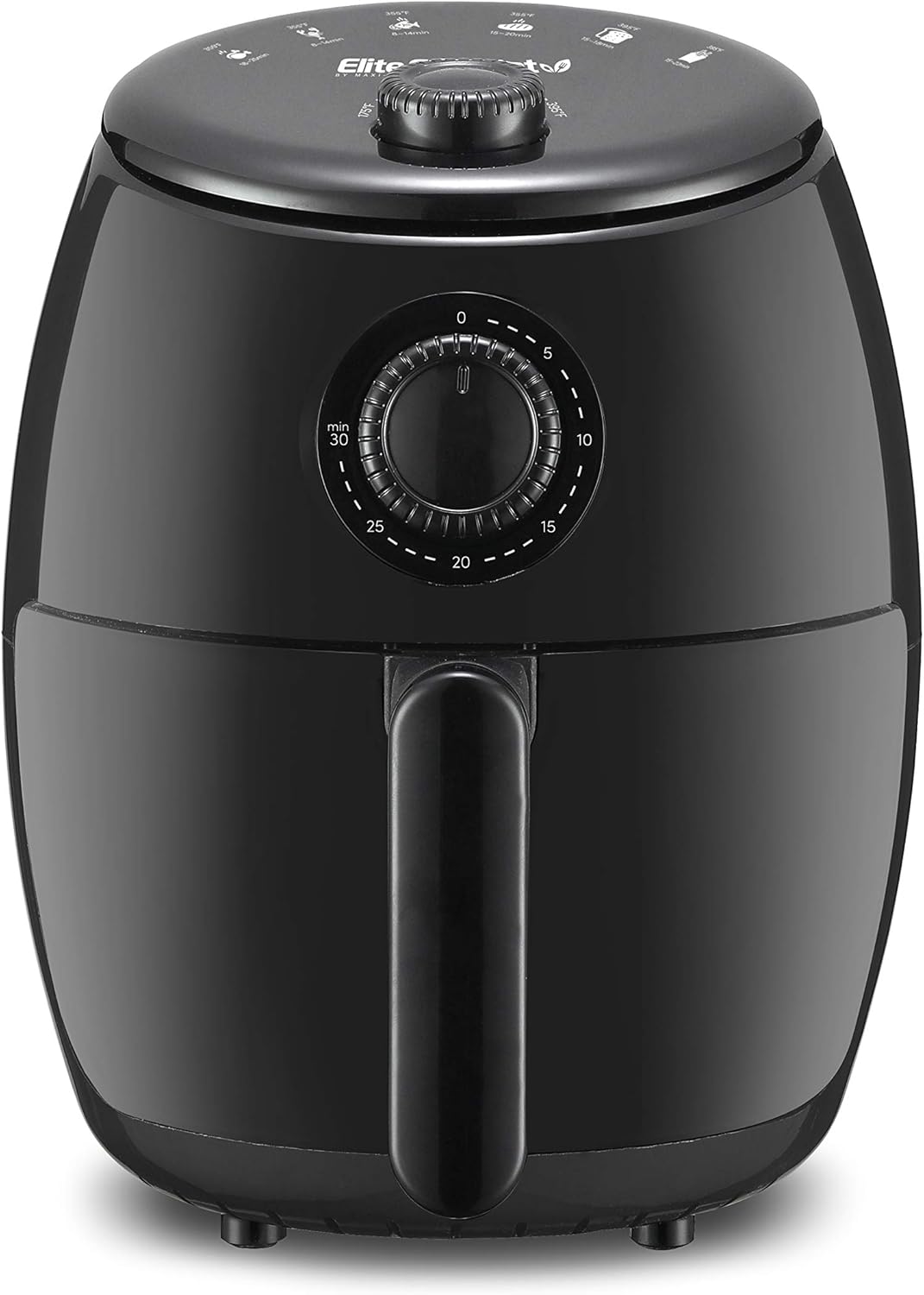 Freidora de aire Elite Gourmet EAF-0201, 2.1qt, 1000W, timer