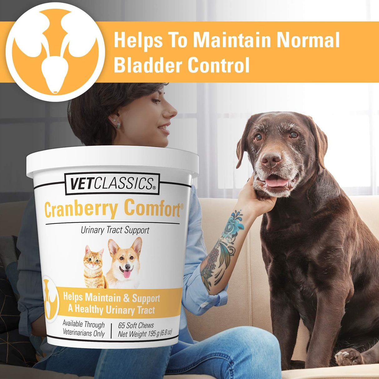 Suplemento para mascotas del tracto urinario para perros