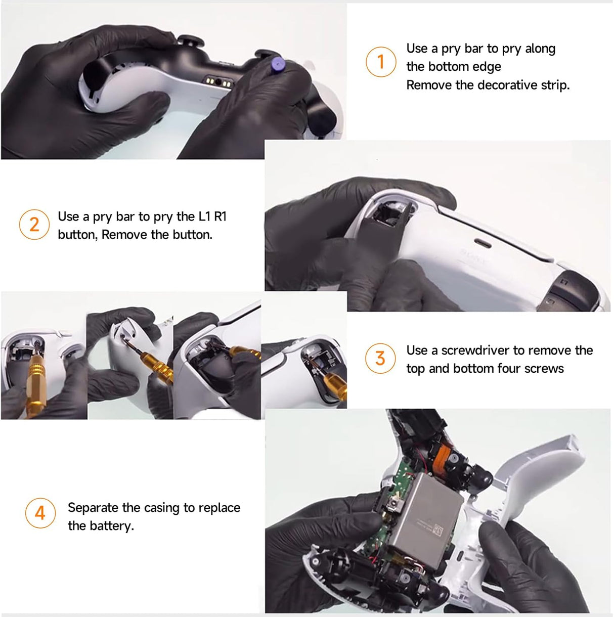 Batería 4000mAh Sony PS5 Dual Sense CFI-ZCT1W 3.65V/14.6Wh