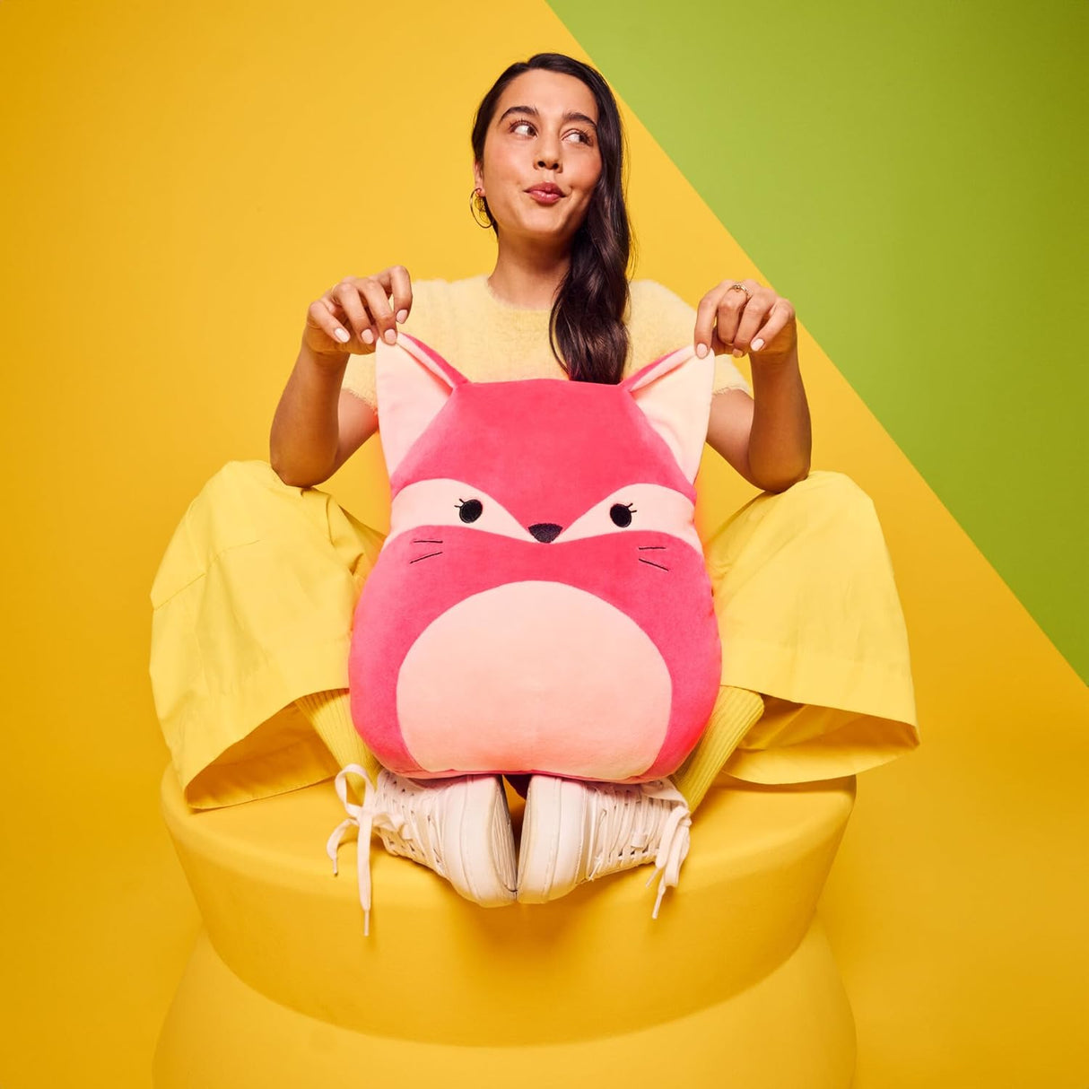 Peluche Squishmallows 14 Fifi Zorro Rojo - Jazwares Ultrasuave