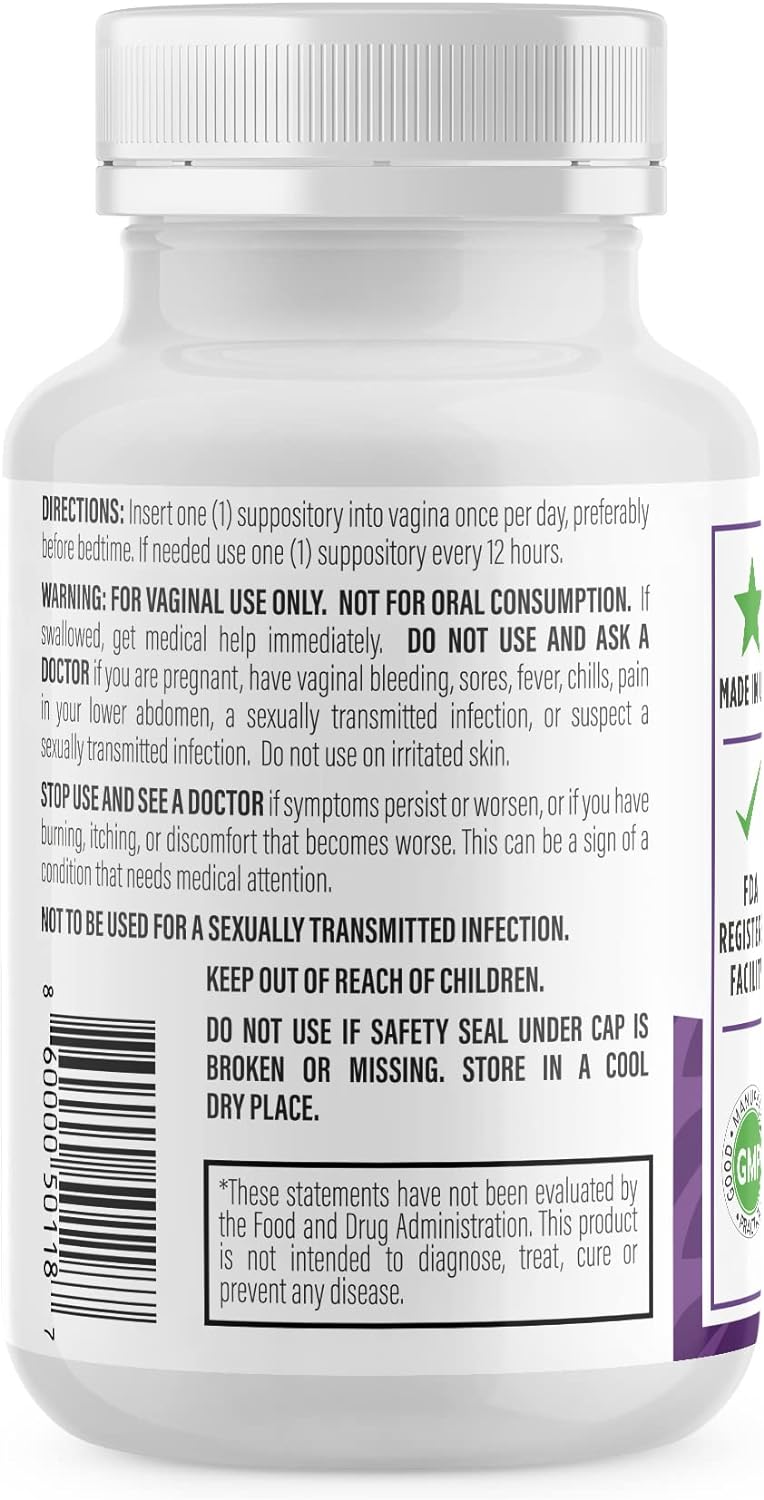 NewLife Naturals Supositorios de ácido bórico para mujeres