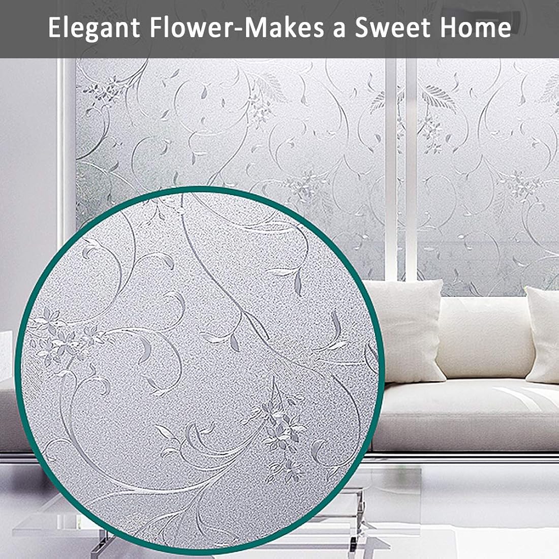 Película decorativa para ventanas Privacidad Película