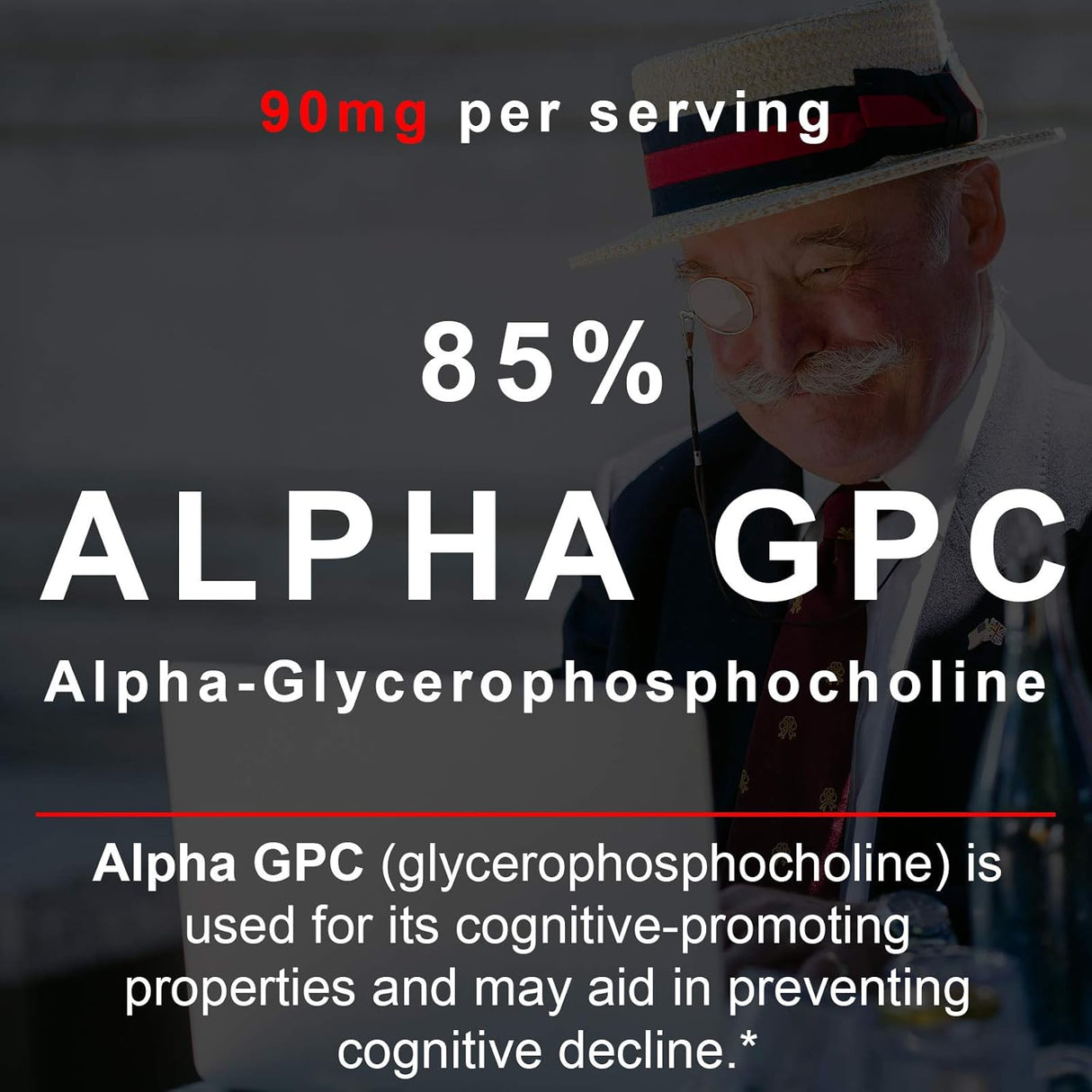 Suplemento Nootrópico Potenciador Cerebral con Alpha-GPC y DHA