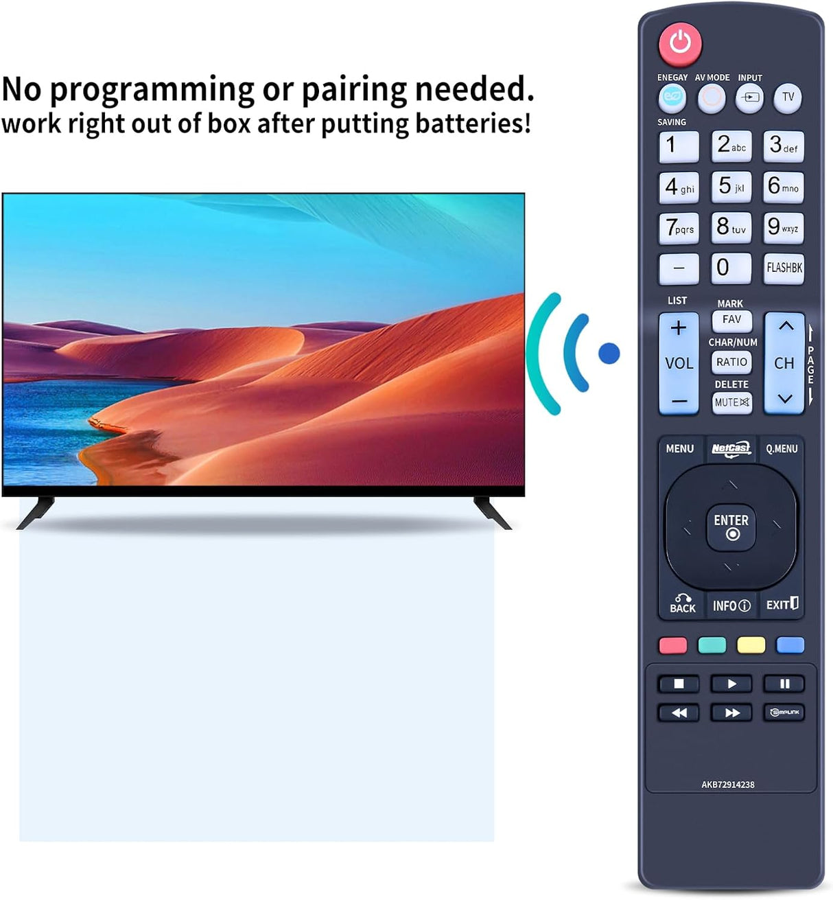 Control Remoto Universal LG para Smart Modelos AKB72914238