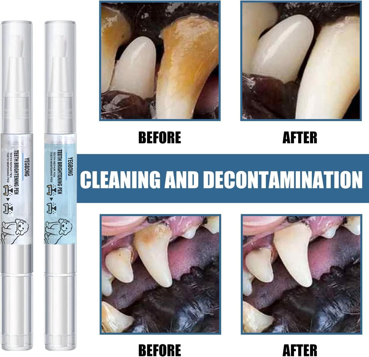 Bolígrafo Blanqueador Dental para Mascotas - Kit de Cuidado 5ML