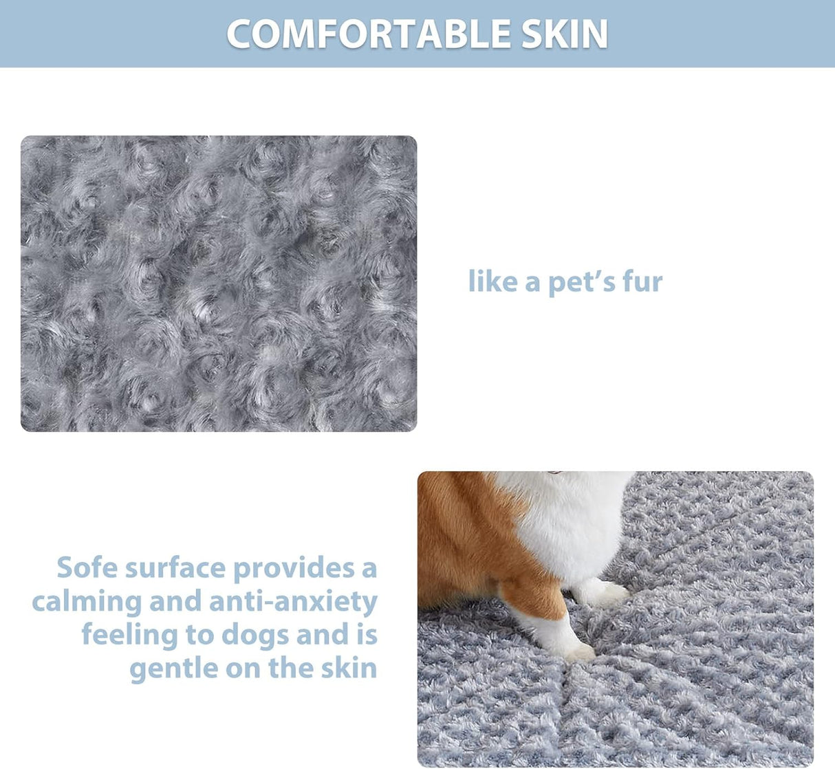 Cama ortopédica grande para perros WNPETHOME, espuma, 35x23x3