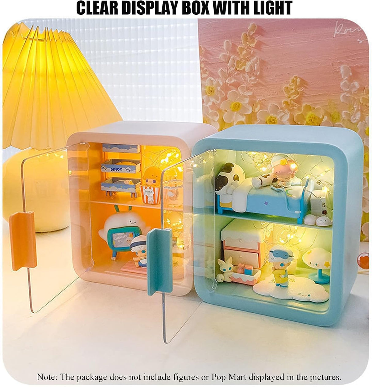 Caja de Exhibición con Luz y Puerta para Figuras y Coleccionables