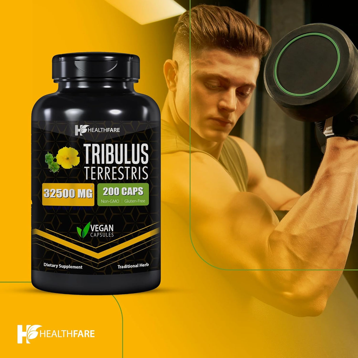 Suplemento Extracto de Tribulus Terrestris 32,500 mg 200u