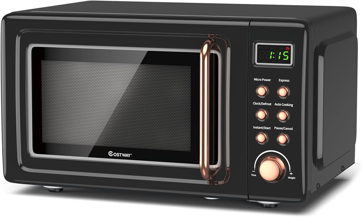 Horno Microondas Compacto Moccha 0.7Cu.ft 700W, Funciones