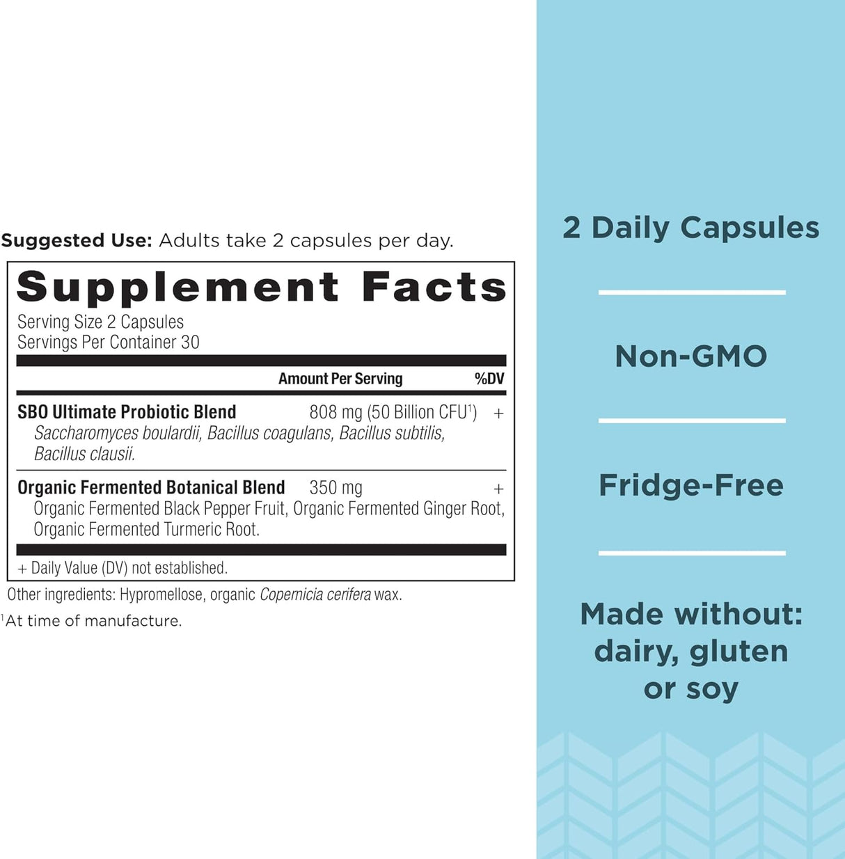Probióticos SBO Ultimate, 50 mil millones CFU, 60 cápsulas