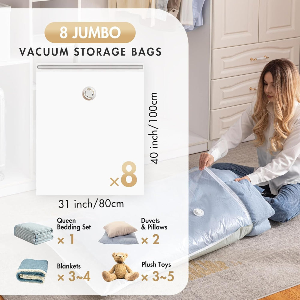 Bolsas de almacenamiento al vacío para ropa de cama y edredones