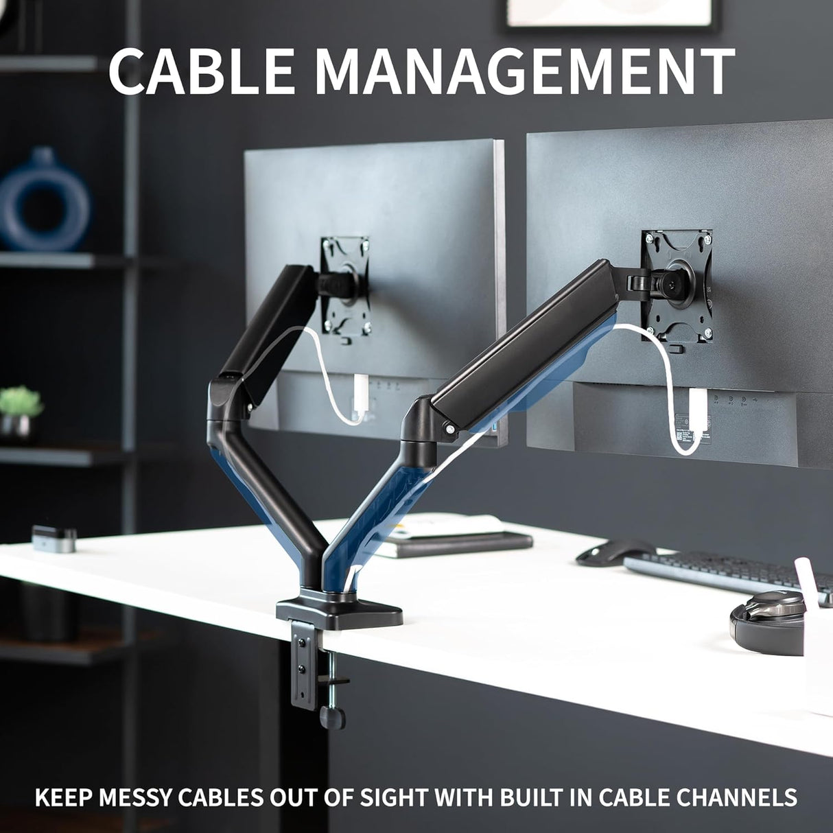 Soporte de Doble Monitor VIVO 32 Articulado STAND-V002O