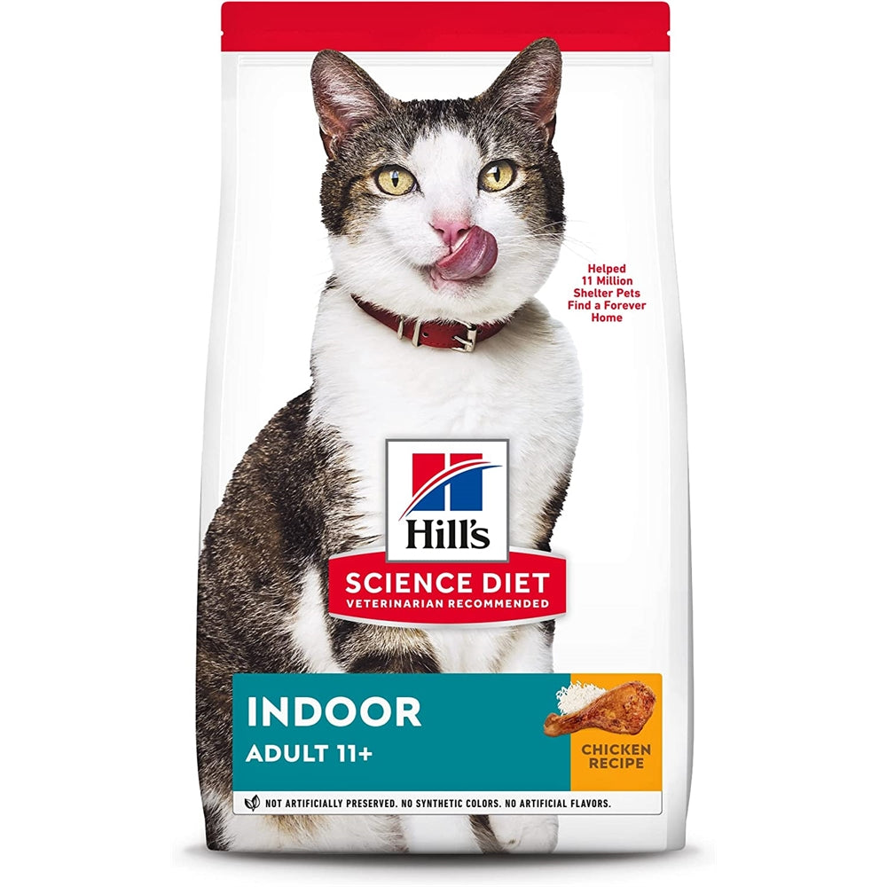 Alimento seco para gatos de interior, Adultos 11+