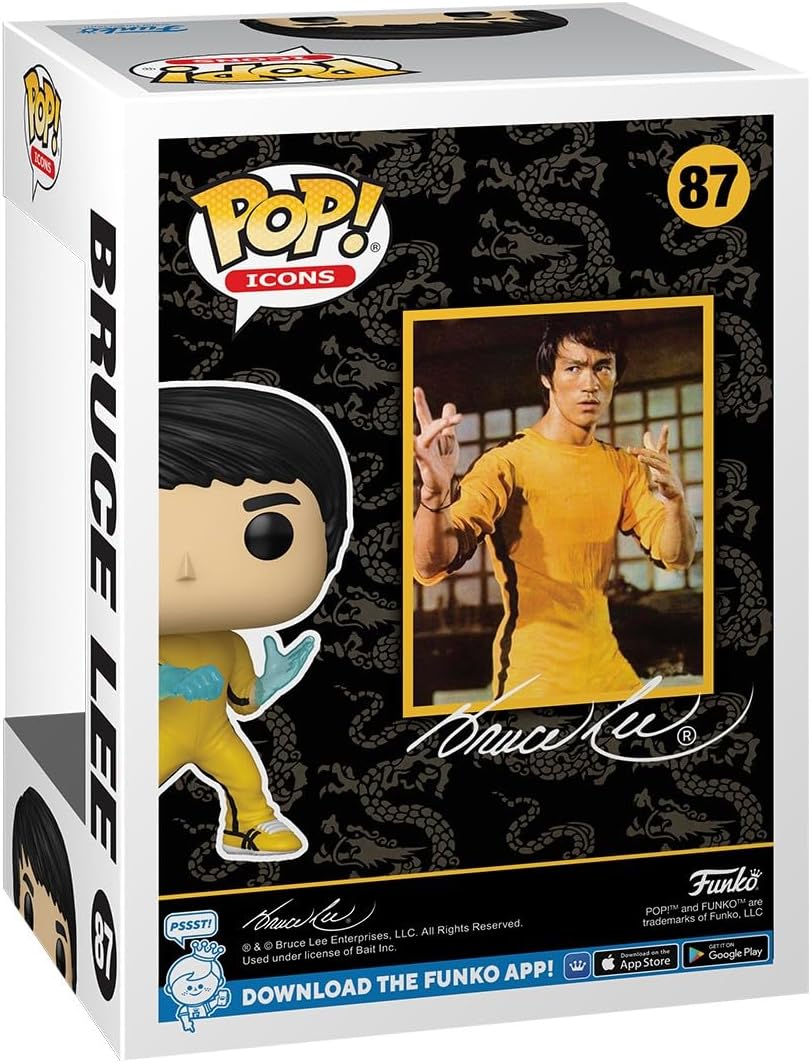 Funko Pop! Iconos: Bruce Lee - Figura coleccionable de vinilo