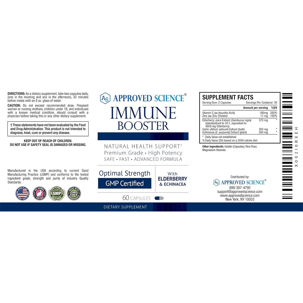 Suplemento Inmune Booster Apoya la inmunidad veganos