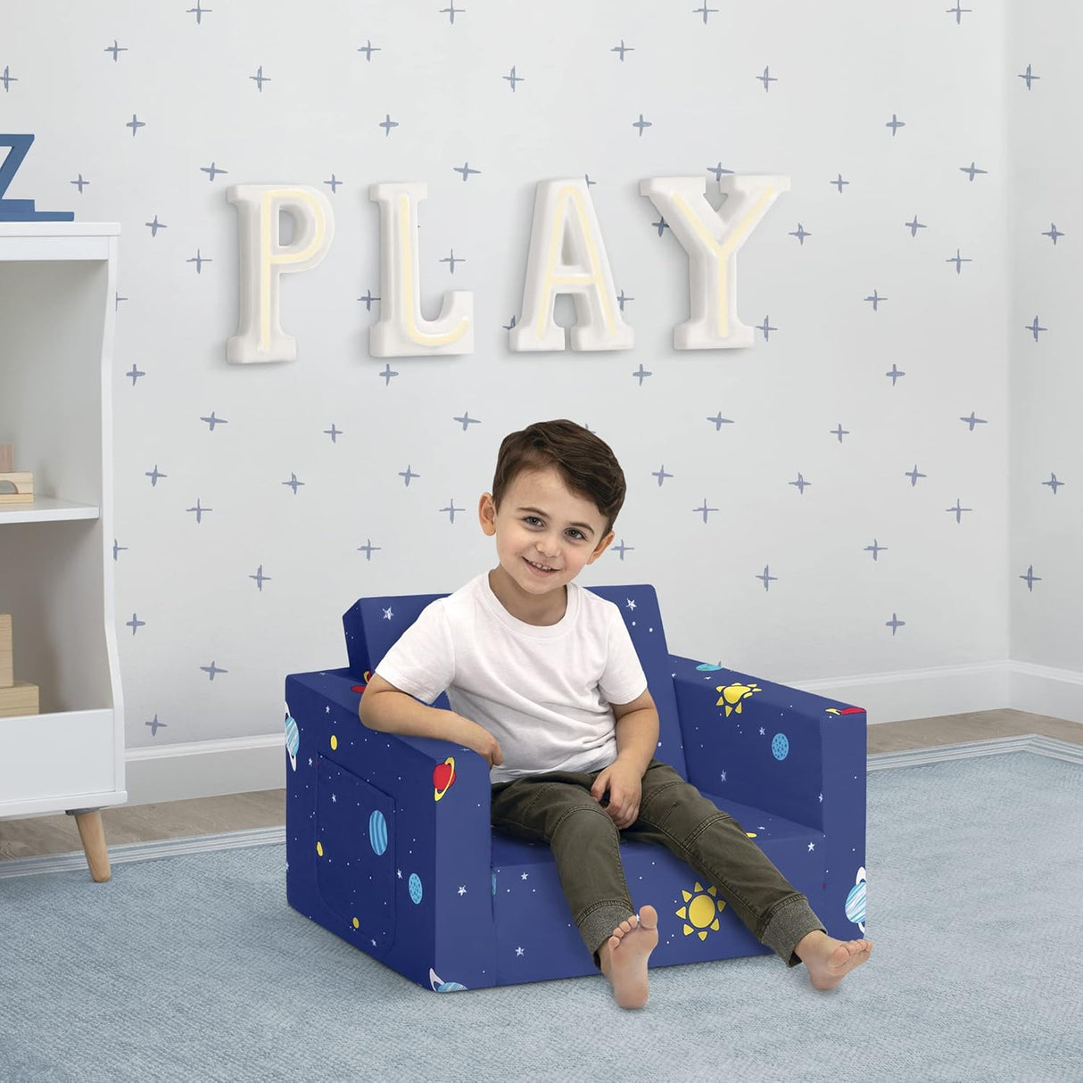 Silla transformable en cama cómoda para niños Delta Children