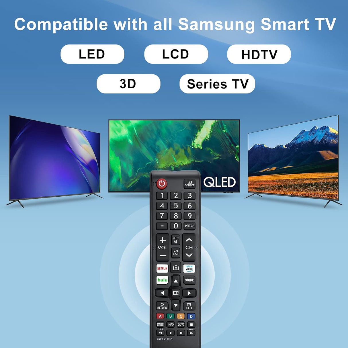 Control remoto universal Samsung para TV Smart y LED.