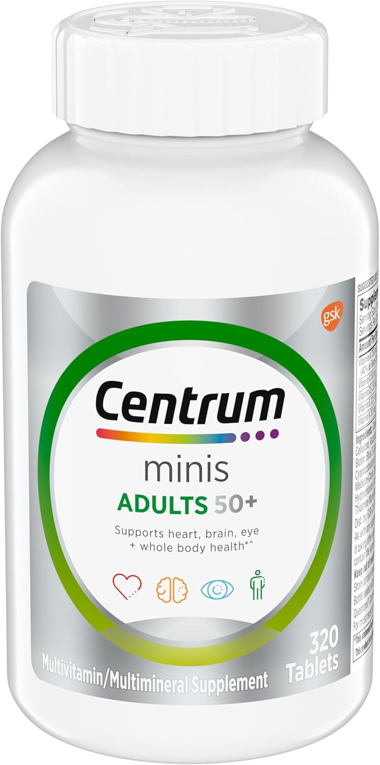 Centrum Minis Multivitamínico Adultos 50+, 320 Tabletas