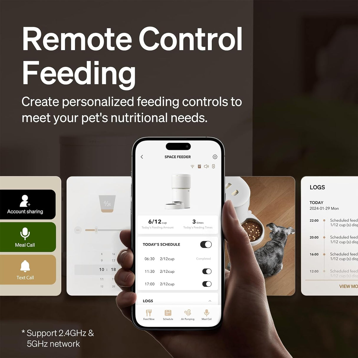 Comeder automático para gatos, Blanco PLAF107 PETLIBRO