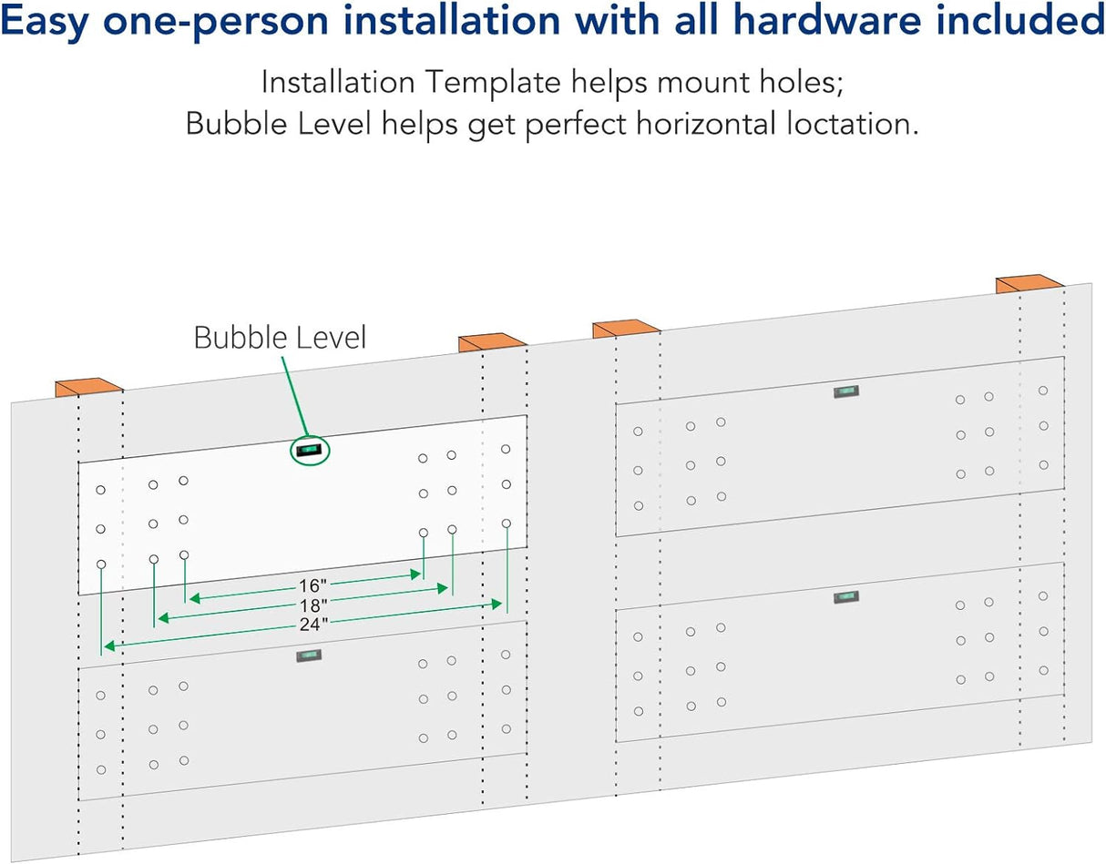 Repisas de pared para garaje, modelo FLEXIMOUNTS
