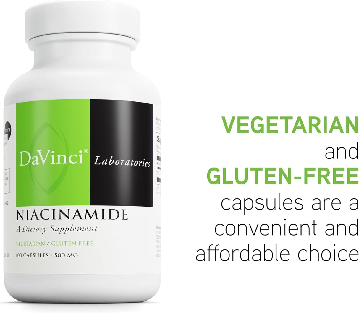 Suplemento Niacinamida vitamina B3 100 cápsulas vegetariana