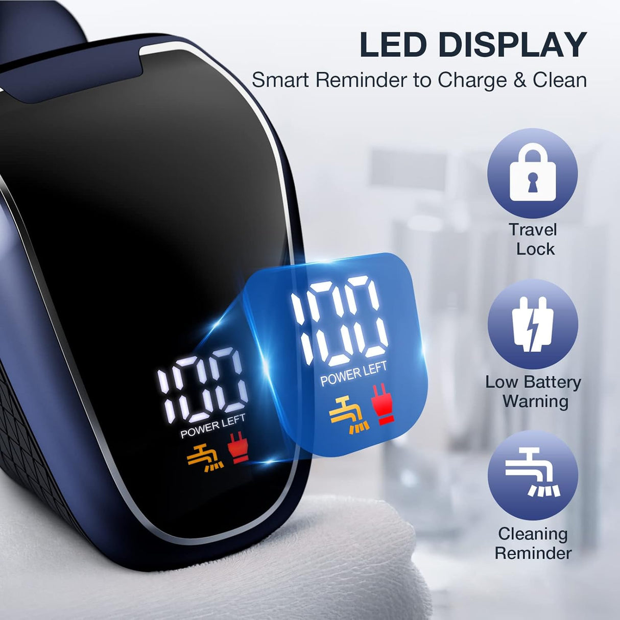 Afeitadora de cabeza 7D para hombres calvos Wyklaus