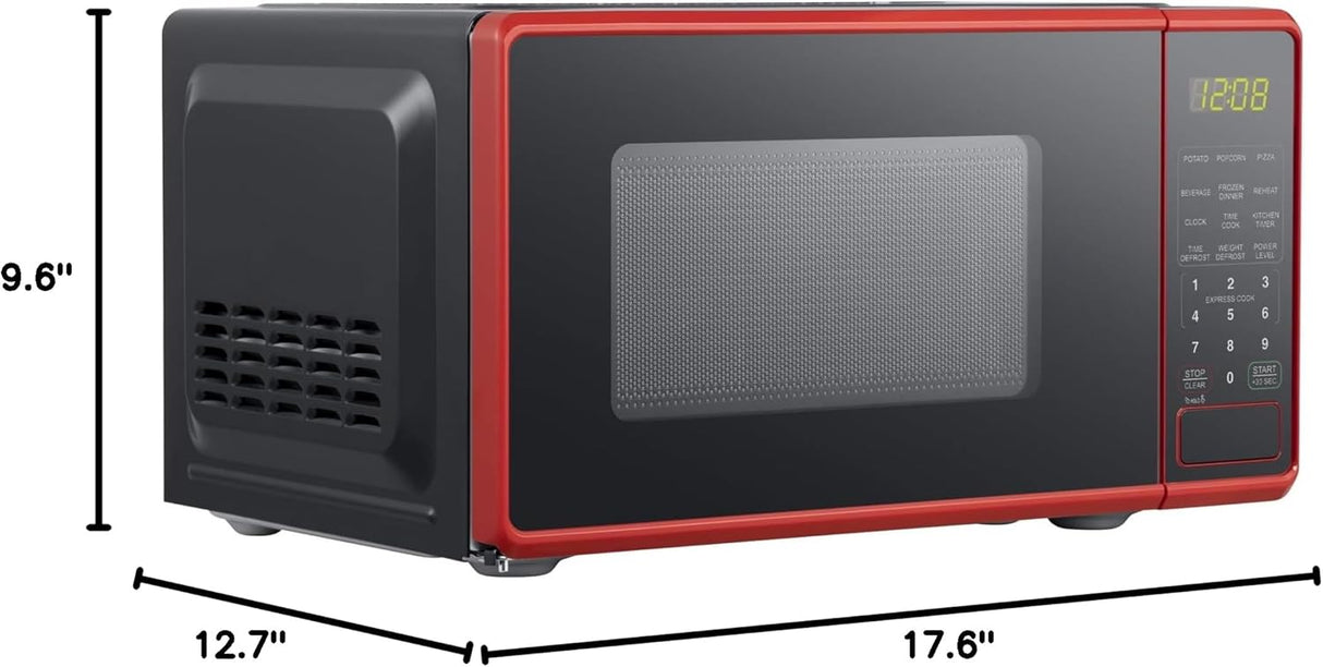 Horno Microondas de 0.7 pies cúbicos, 700W, Modelo Compacto