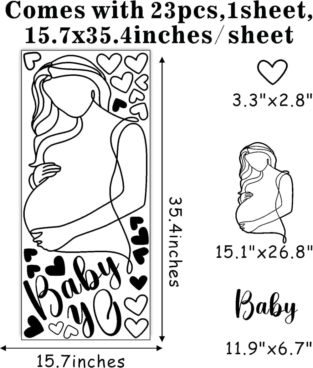 Vinilo Decorativo Oh Baby para Baby Shower - Arte Embarazo