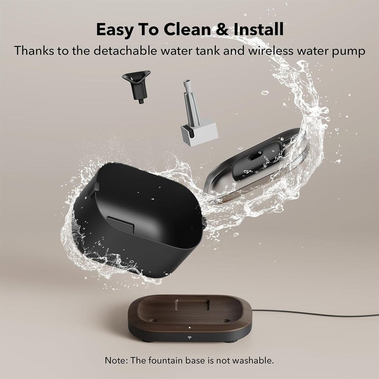 Fuente de agua para gatos con bomba PLWF105 PETLIBRO