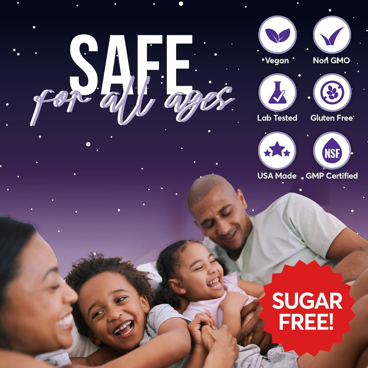 FIOR Gomitas de calmar sin azúcar, 60 unidades para a dormir