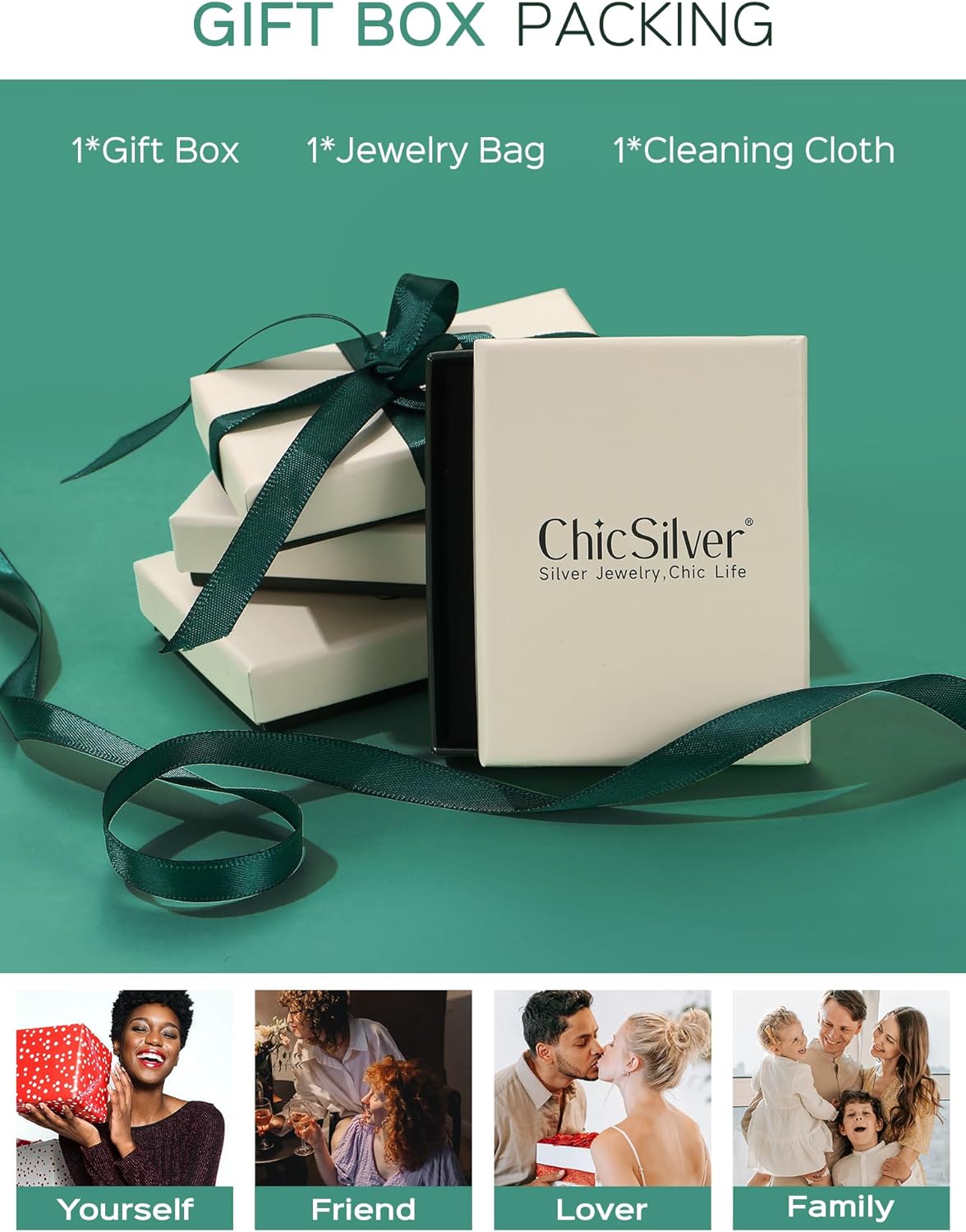 ChicSilver Anillos de dedo del pie para mujer, de plata de ley 925, hipoalergénicos, ajustables, anillos abiertos para mujer, joyería de verano (con caja de regalo)