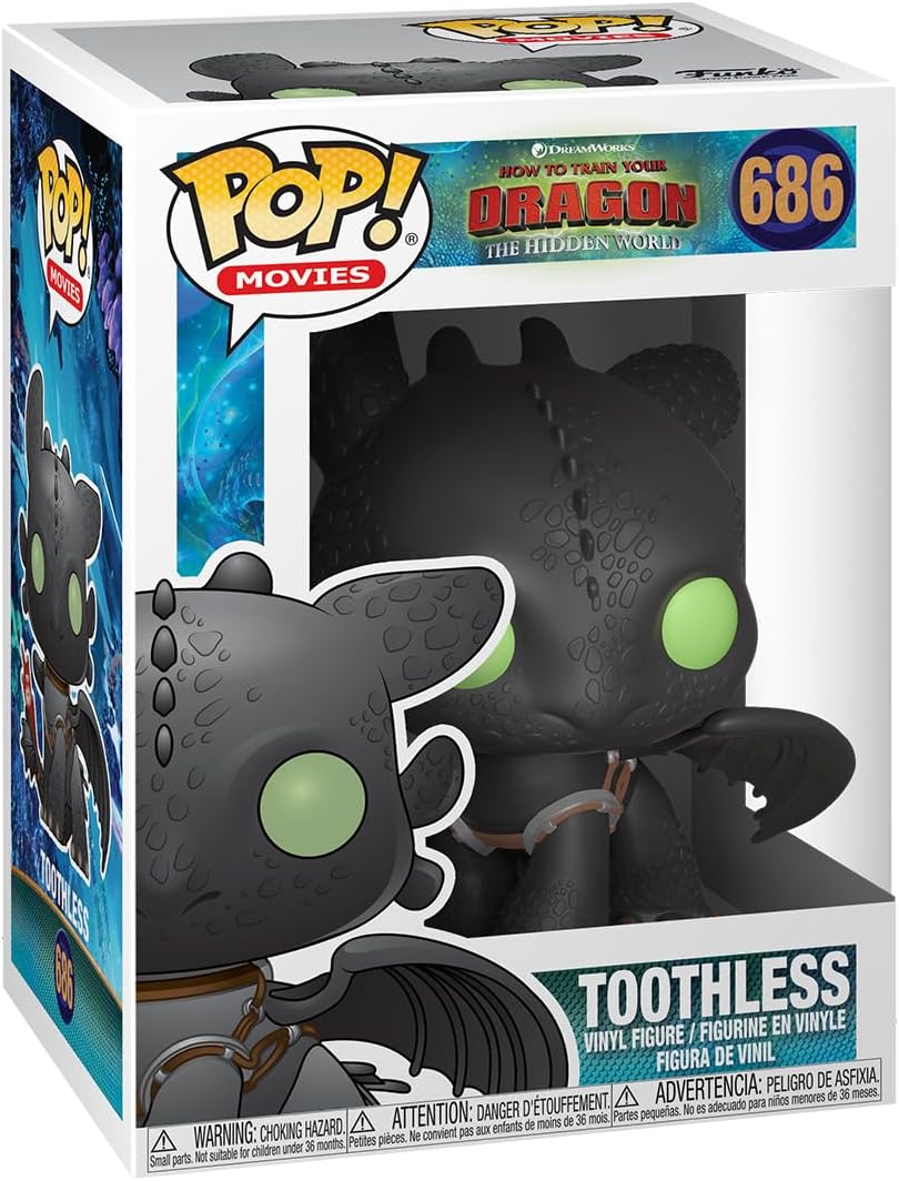 Funko Pop! Películas: Cómo entrenar a tu dragón 3 - Toothless