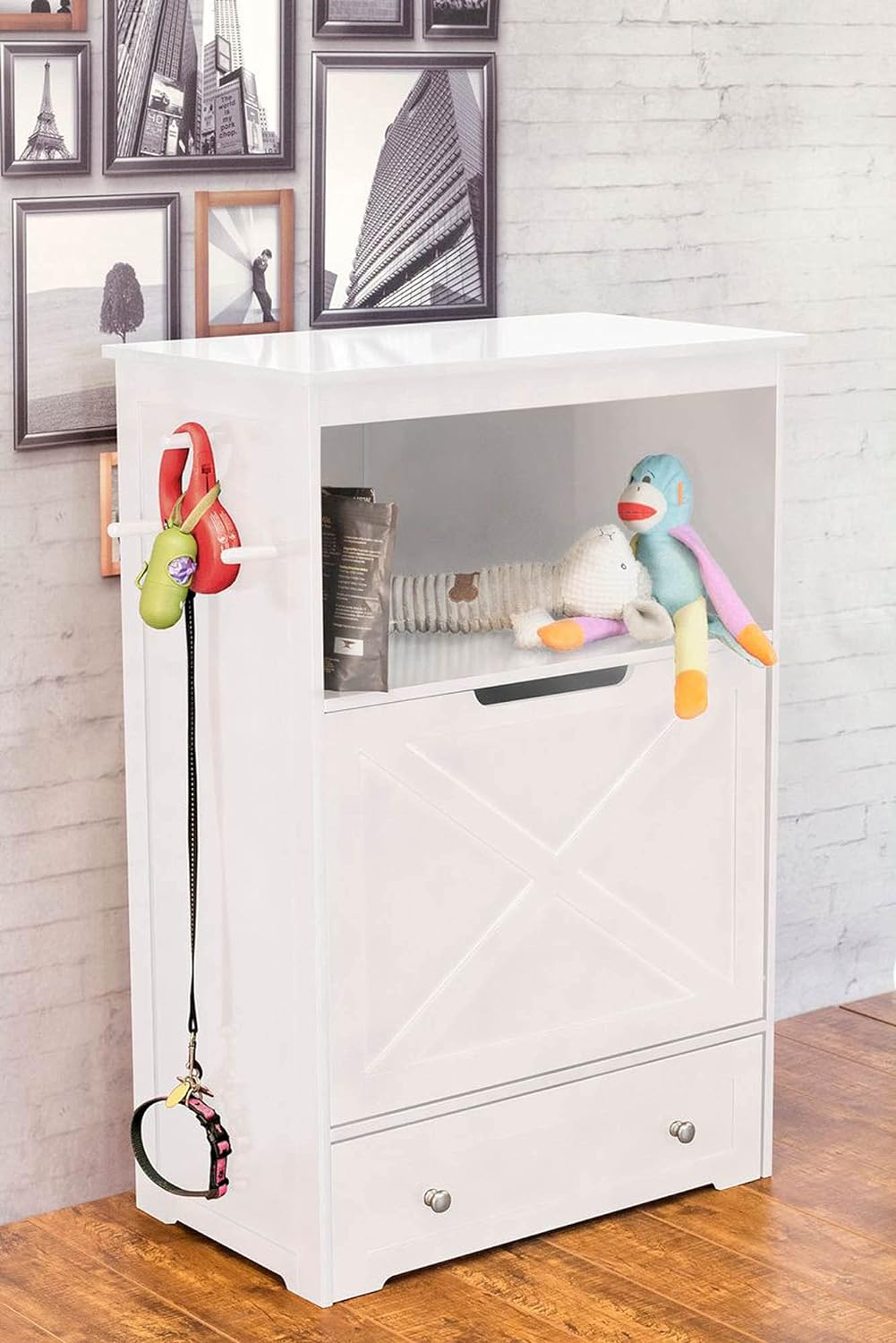 Comederos para mascotas con almacenamiento soporte para tazón