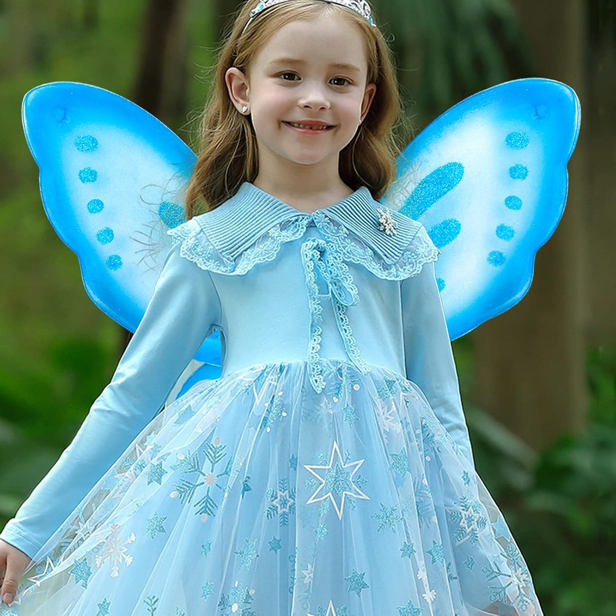 Disfraces de Alas de hada de mariposa alas de ángel azul