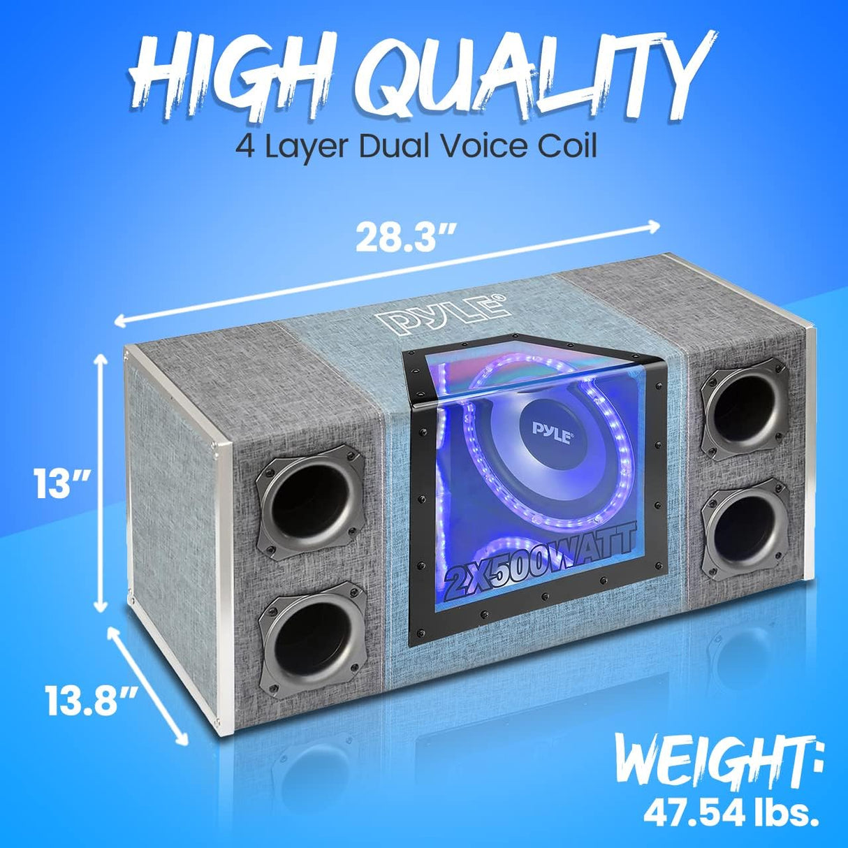 Parlantes Caja de subwoofer ventilado PYLE