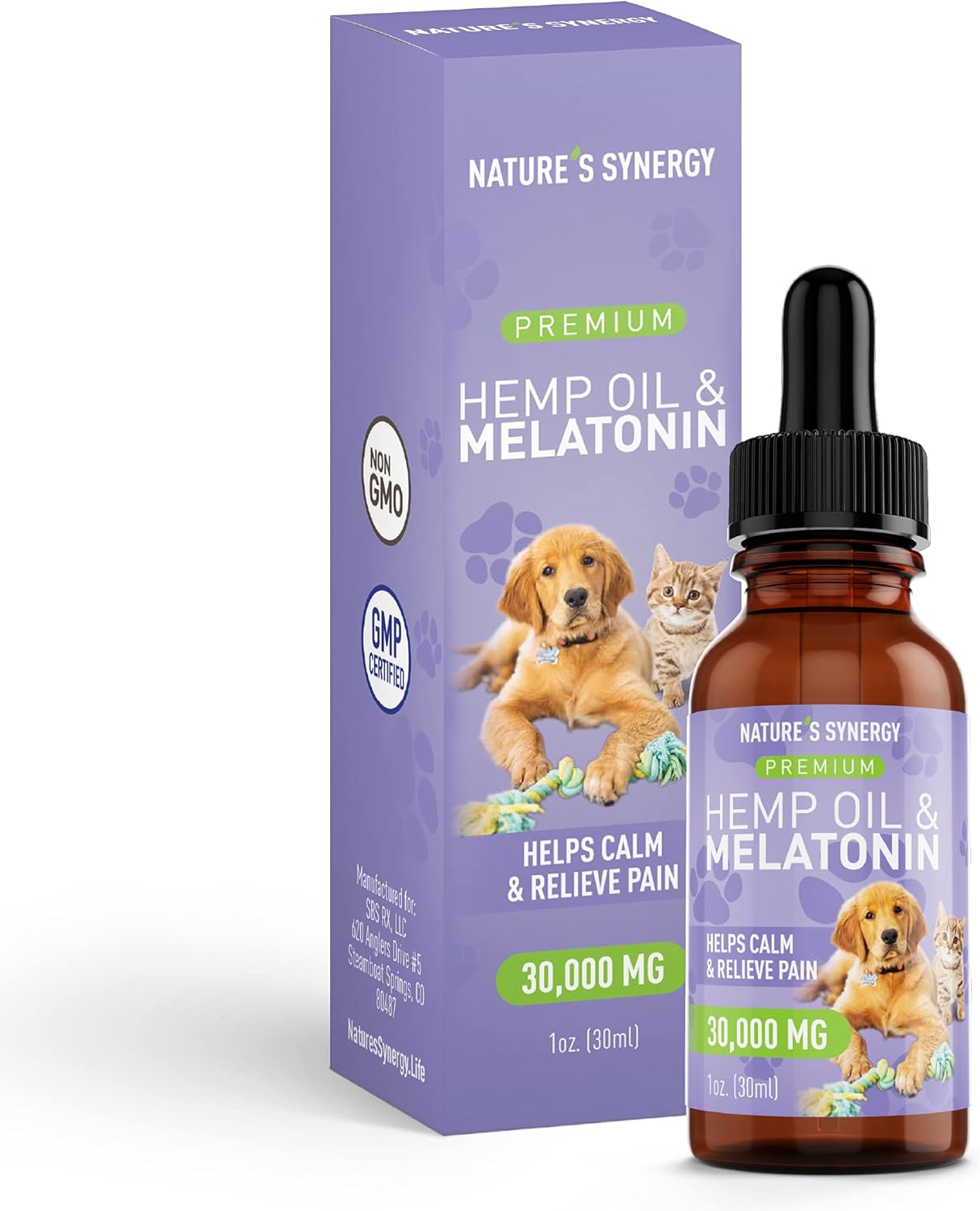 Suplementos de Aceite de cañamo y melatonina para gatos