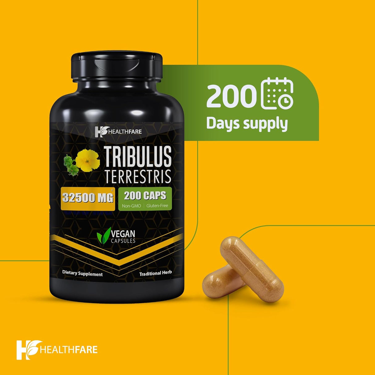 Suplemento Extracto de Tribulus Terrestris 32,500 mg 200u