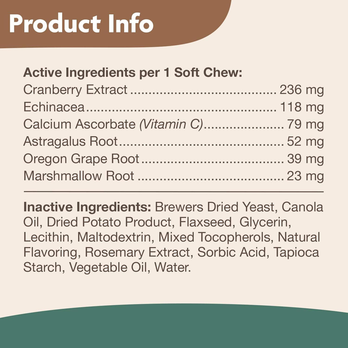 Vitaminas suaves masticables con arándanos y equinacea