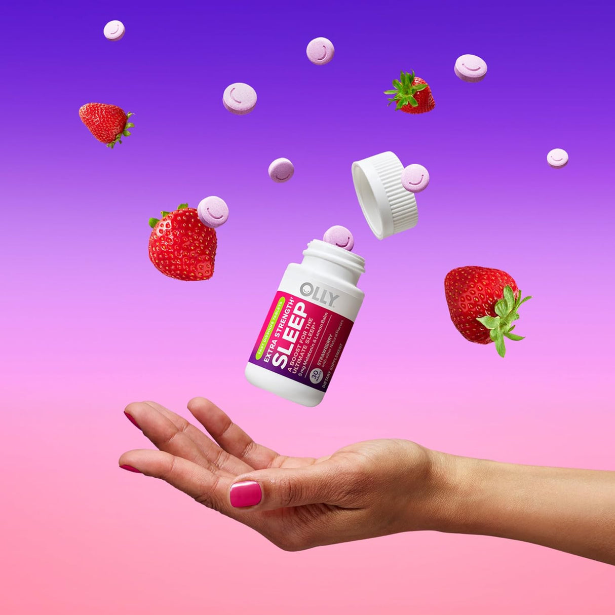 OLLY Tabletas de disolución rápida para dormir extra fuerte