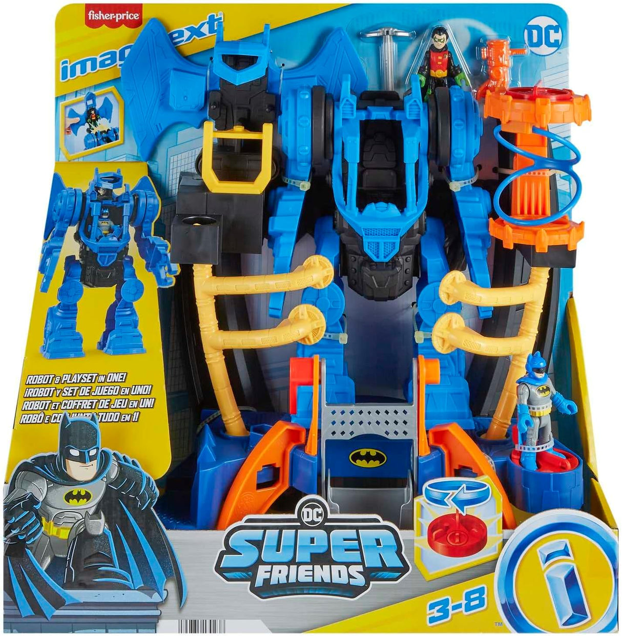 Juguete Fisher-Price Imaginext DC Batman Centro Robo y Figuras