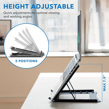Soporte para computadora portátil de altura ajustable