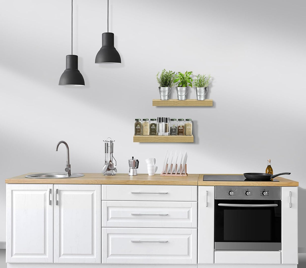 Estantes Flotantes Sorbus, Montados en Pared, 3 Piezas