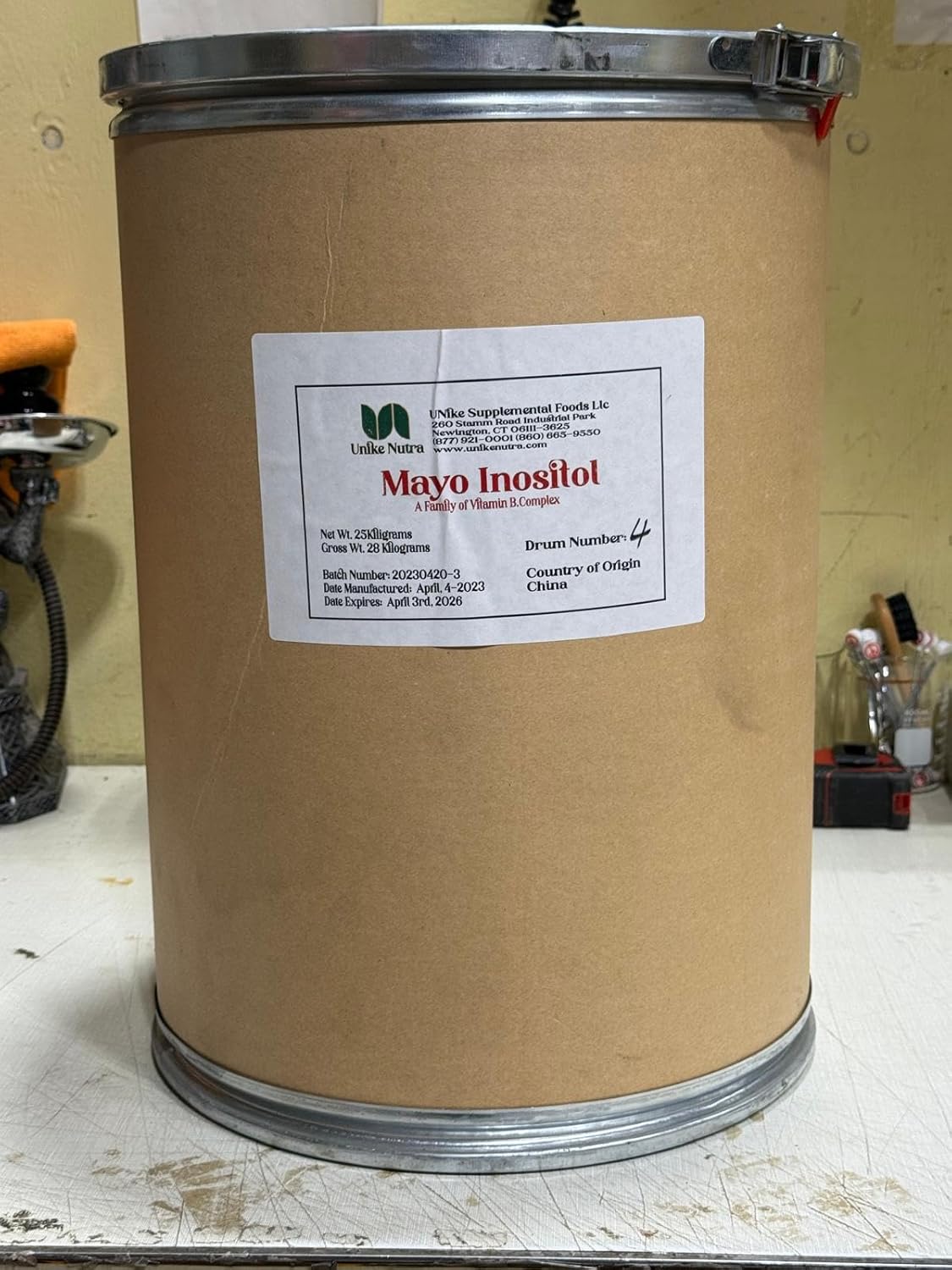 Super Inositol Suplemento Dietético B8 para Hormonal, Fertilidad y Ovarios 25kg
