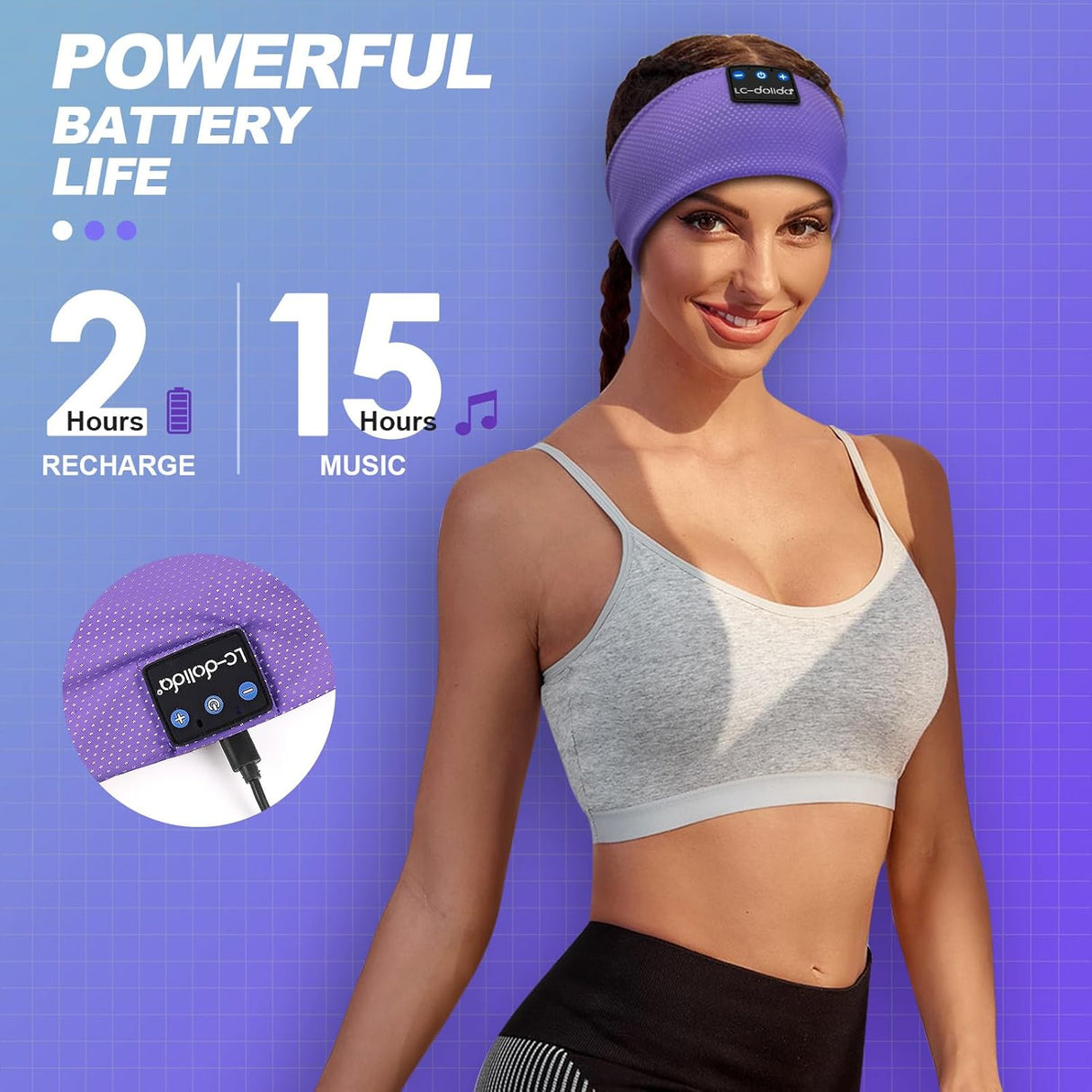 Auriculares Bluetooth LC-dolida para dormir, modelo 5.4