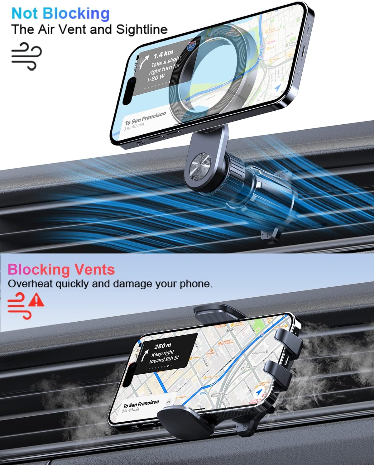 OQTIQ Soporte magnético MagSafe Case Mini accesorios