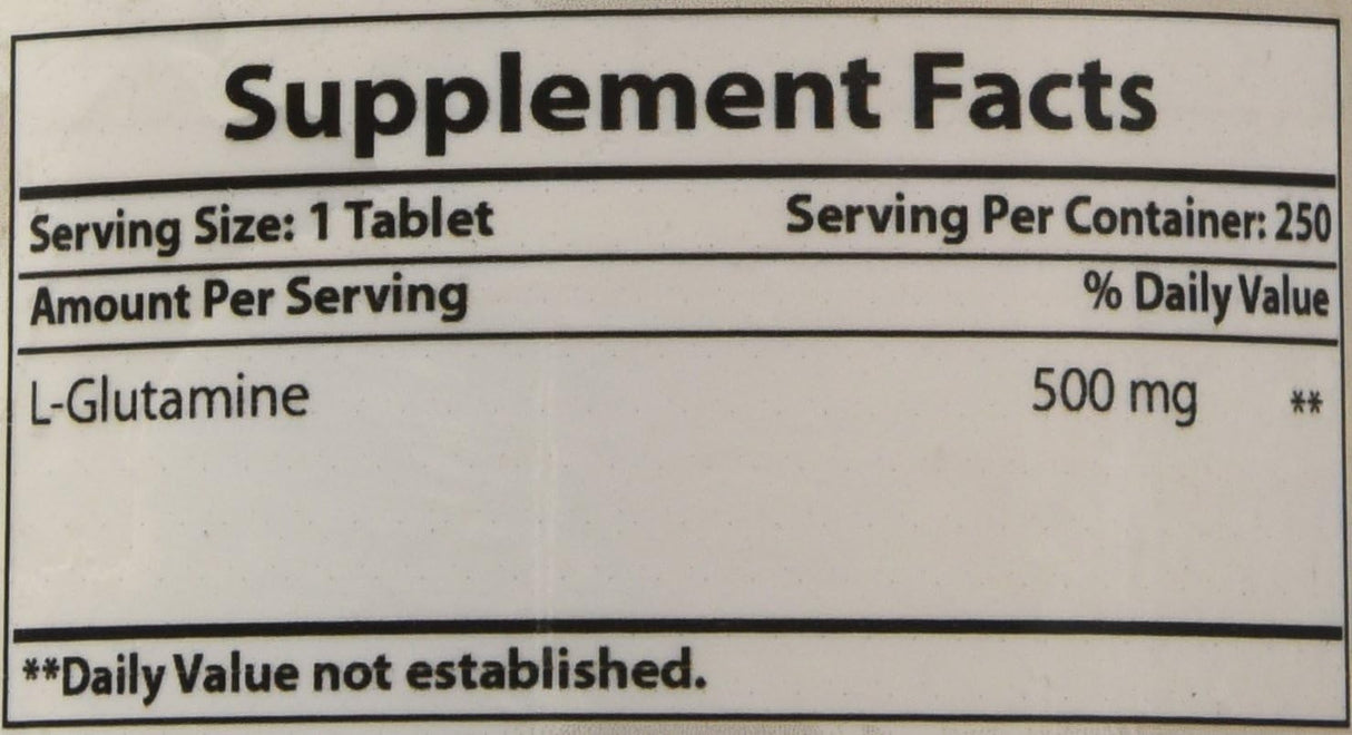 L-Glutamina 500 mg Best Naturals 250 tabletas